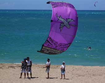 Kitesurfing lesson