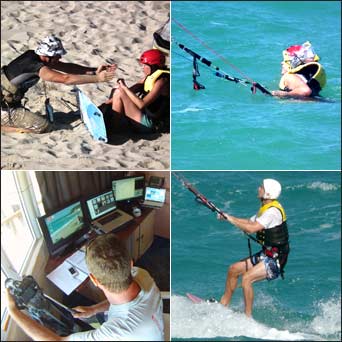 Kitesurfing lesson